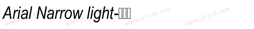 Arial Narrow light字体转换